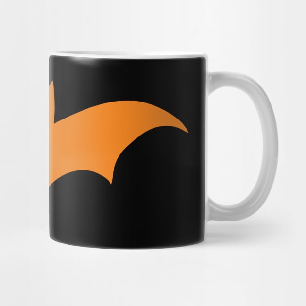 Bat silhouette (orange print) by aceofspace